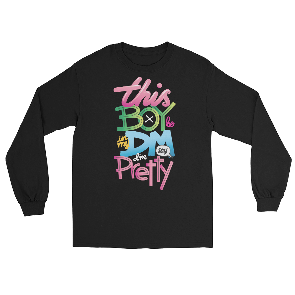 DM Pretty Black Long Sleeve T-Shirt