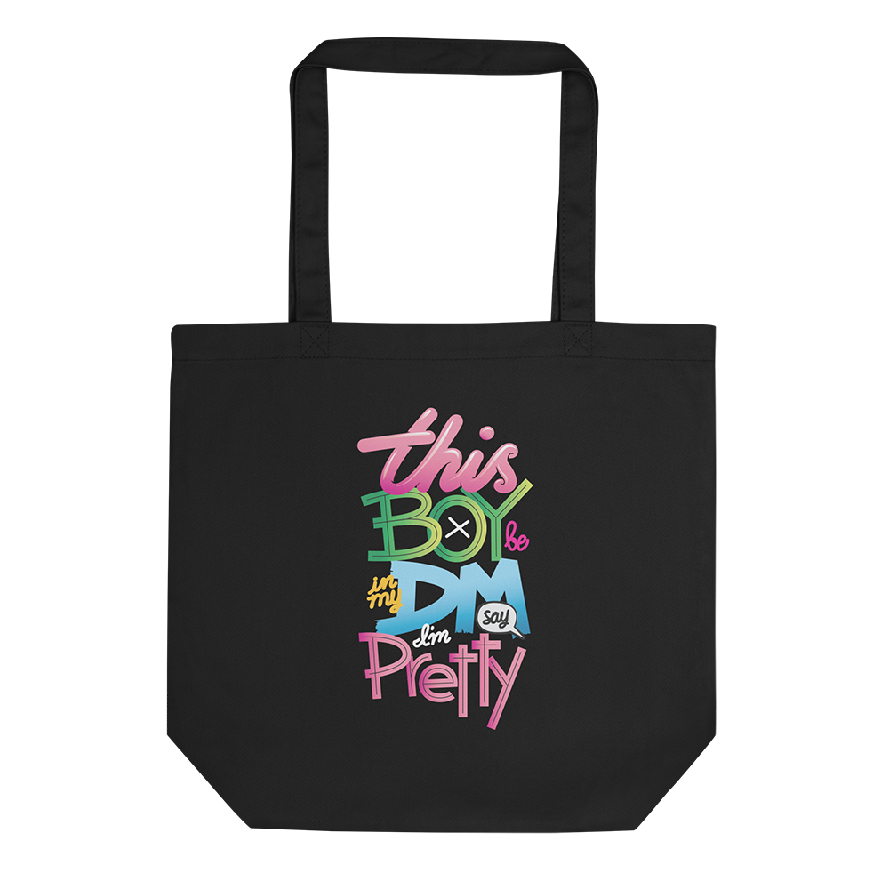 DM Pretty Black Tote Bag