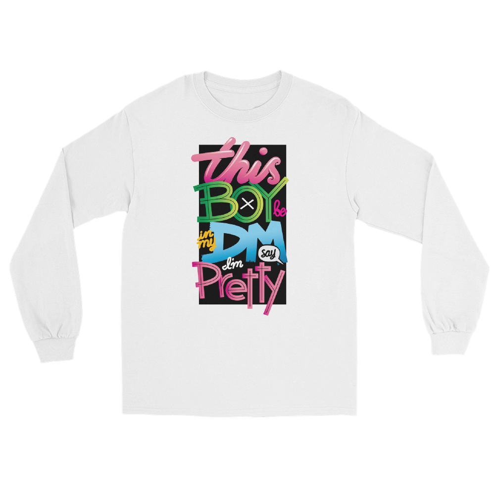 DM Pretty White Long Sleeve T-Shirt