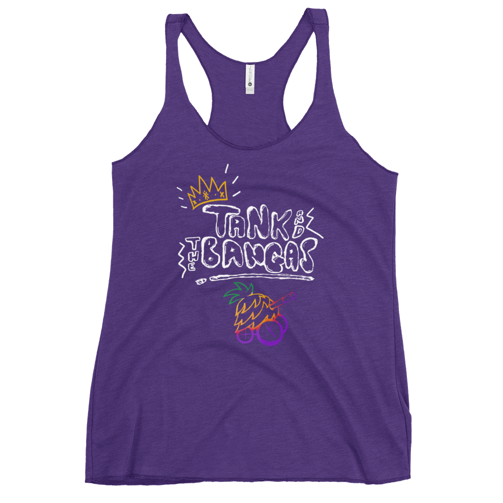Tank And The Bangas Women's Racerback Tank Purple