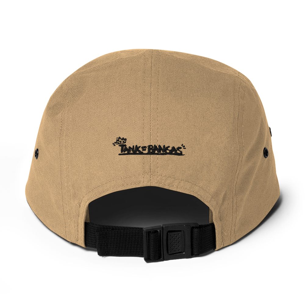 The Heart 5 Panel Cap Back- Khaki