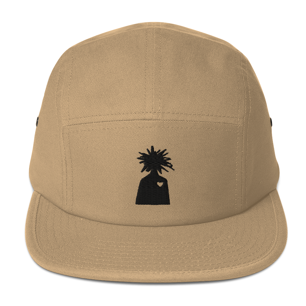 The Heart 5 Panel Cap Front - Khaki