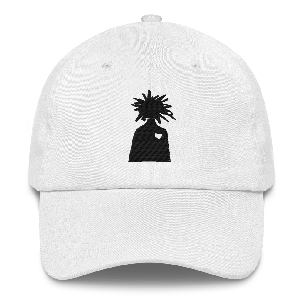 The Heart Dad Hat Front - White