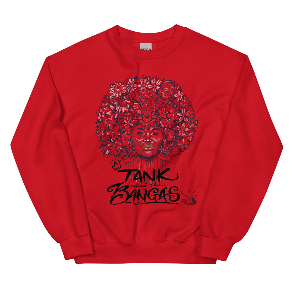 Flower Crown Sweatshirt Red