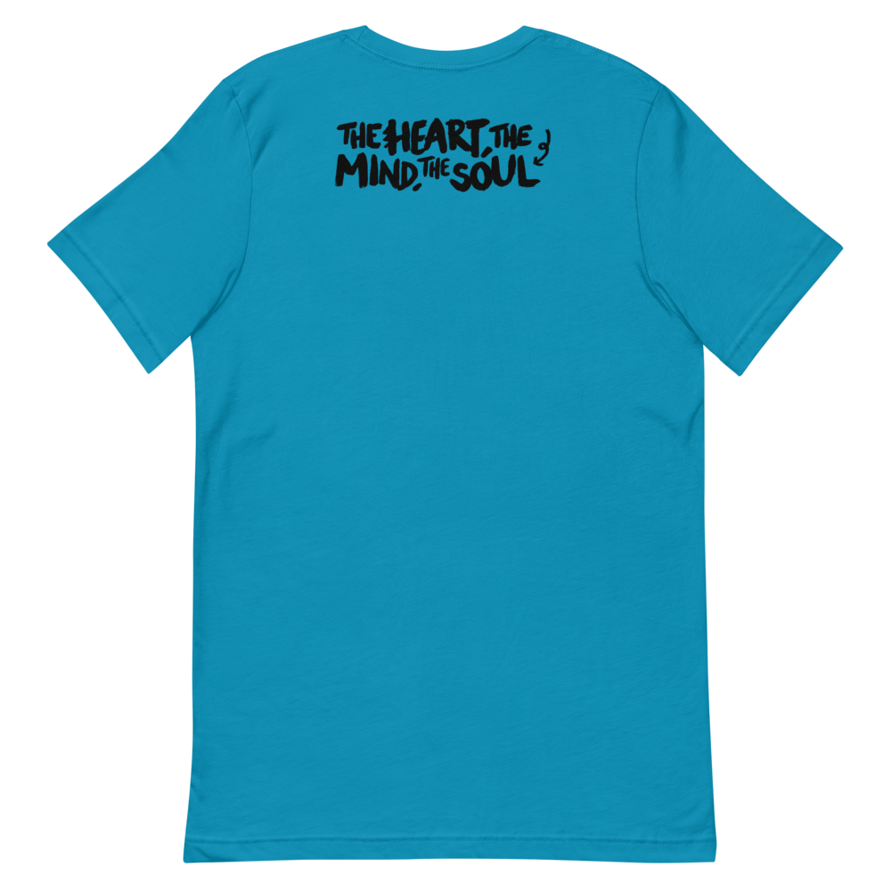 The Mind T-Shirt Back - Aqua