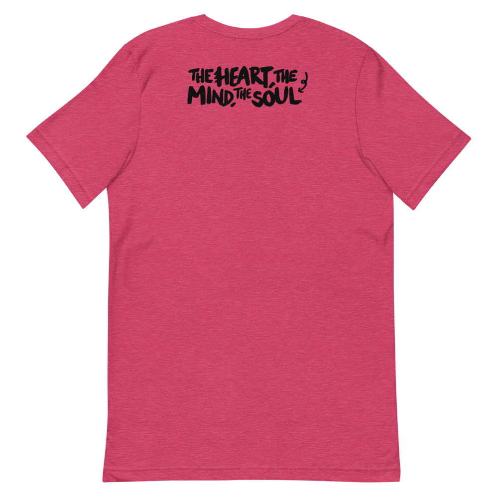 The Mind T-Shirt Back - Heather Raspberry