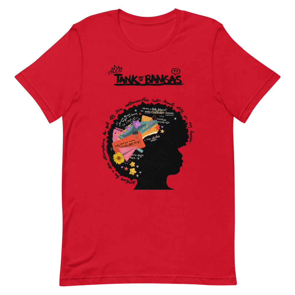 The Mind T-Shirt Front - Red 