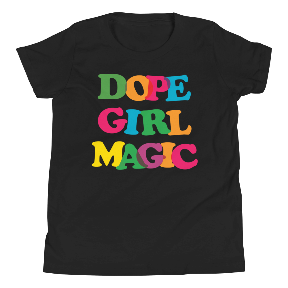 Dope Girl Magic Youth T-Shirt Black