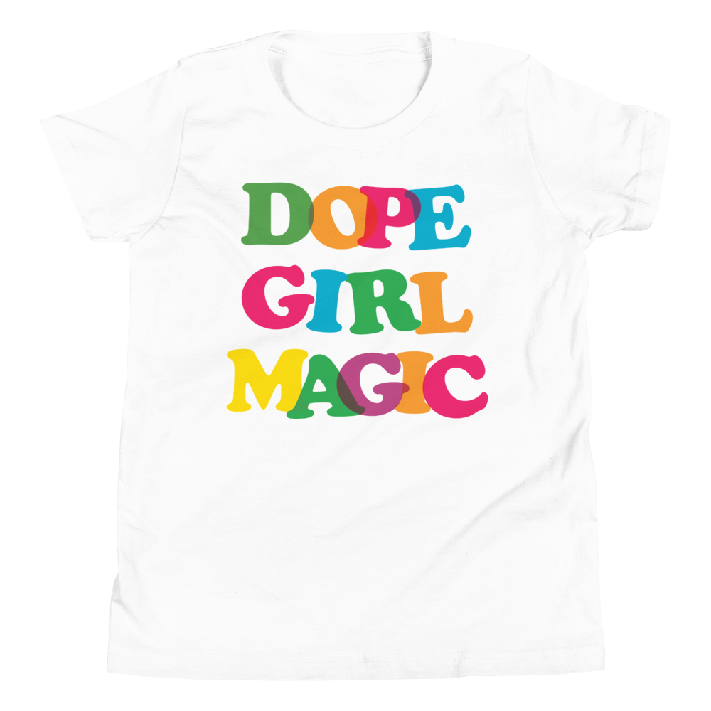 Dope Girl Magic Youth T-Shirt White