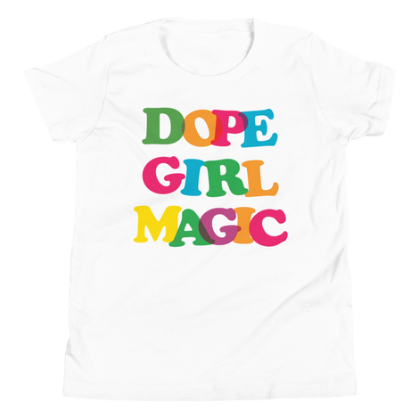Dope Girl Magic Youth T-Shirt White