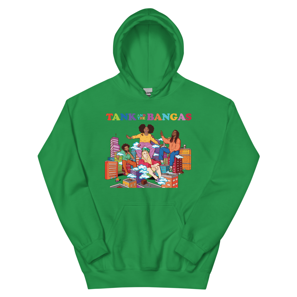 “Big Outside” Green Hoodie I Front