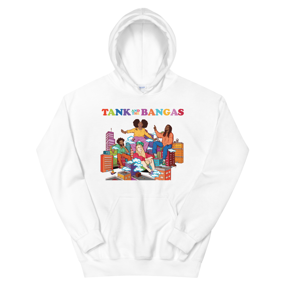 “Big Outside” White Hoodie I Front